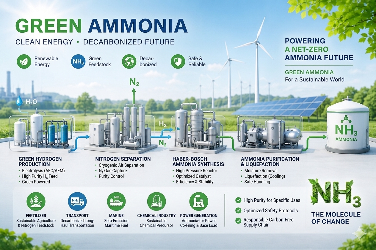 Precision Analytics Solutions for Green Ammonia Production, Including ASU